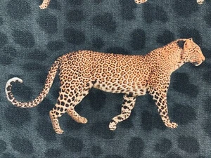 Leopard Parade DRALON Outdoor Digitaldruck Polster Vorhang Stoff 140 cm breit - Bild 1 von 5