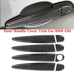 Carbon Black Exterior Door Handle Cover Set For BMW E90 E92 2005-2012 - Bild 1 von 9