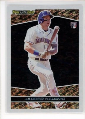 2021 Topps Update Mariners Jared Kelenic Black Gold Rookie RC BG-8 - Image 1 of 2