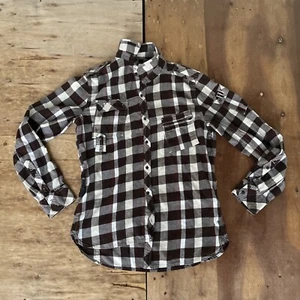 Camisa de franela con botones Diesel para hombre grande a cuadros ropa de trabajo bolsillos al aire libre - Imagen 1 de 16