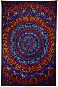 3D TAPESTRY-ORIGIN OF LIFE-PSYCHEDELIC-3D GLASSES-60X90 Wallhanging,Tablecloth - Picture 1 of 3