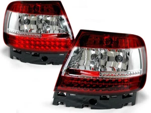 Fanali posteriori a led per audi a4 b5 berlina 1994-1997 1998 1999 2000 vr-553 rosso bianco - Foto 1 di 1