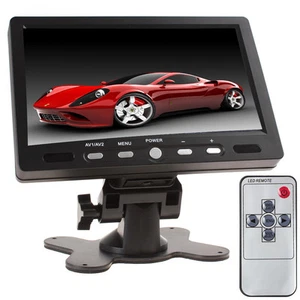 7 Inch 2CH 800 x 480 HDMI VGA IN Color TFT LCD Vehicle AV Car Rear View Monitor - Picture 1 of 9