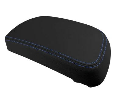 Tapa de consola de PVC para Toyota Yaris 2008-2011 con puntada azul Foto 1 de 4