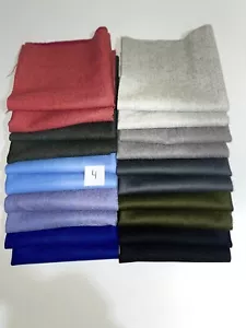 Premium Wool Fabric 20 Pieces 40 x 40 cm (not Felt) - Picture 1 of 8