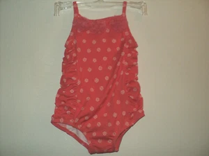 Neu Gymboree Badeanzug Mädchen Kleinkind 18-24 Frühling Urlaub rosa weiß Blumen - Bild 1 von 4