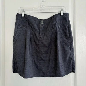 Prana Lizbeth Skirt 8 Charcoal Grey - Picture 1 of 6