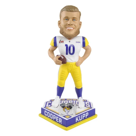 Los Angeles Rams #10 Cooper Kupp Super Bowl LVI Champions  8" Bobblehead Cover