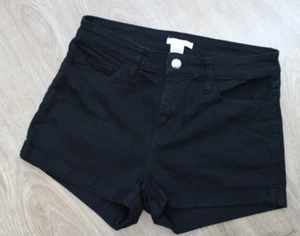 🖤 H&M 🖤kurze Denim Jeans Hotpants Shorts 36 schwarz five-pocket 🖤 - Bild 1 von 3