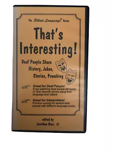 That’s Interesting!Deaf People Share History,Jokes,Stories,Preaching(VHS 1999) - Picture 1 of 12