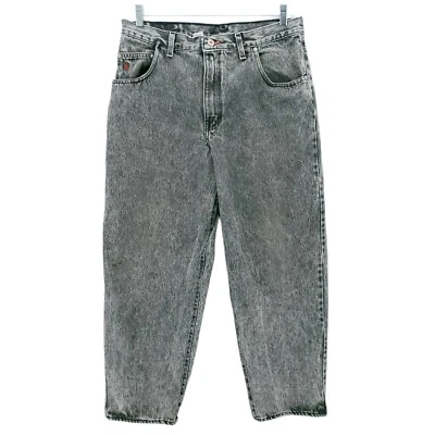 GITANO Vintage Gray Acid Wash Jeans Men's Size 34x30 Actual 32.5x28.25 USA MADE - Image 1 of 4