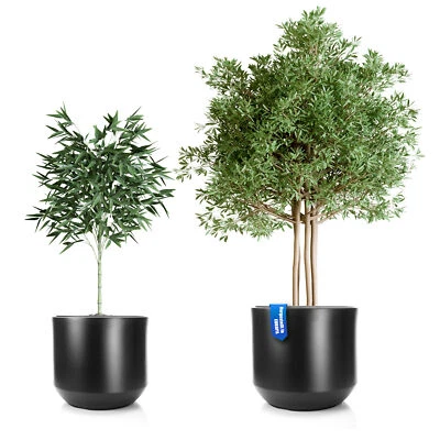 BIGDEAN Blumentopf Innentopf Pflanzkübel Pflanztopf Blumenkübel 46 und 58 cm anthrazit