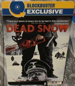 DEAD SNOW BLOCKBUSTER HORROR MOVIE BACKER CARD-(NO MOVIE INCLUDED) - Picture 1 of 1