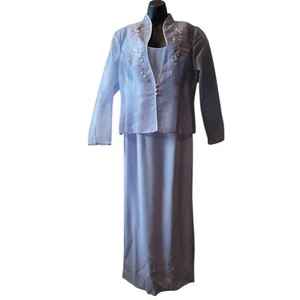 Maxi Vestido Ever Beauty Lila 2 Piezas Formal Madre Boda Talla 12 - Imagen 1 de 18