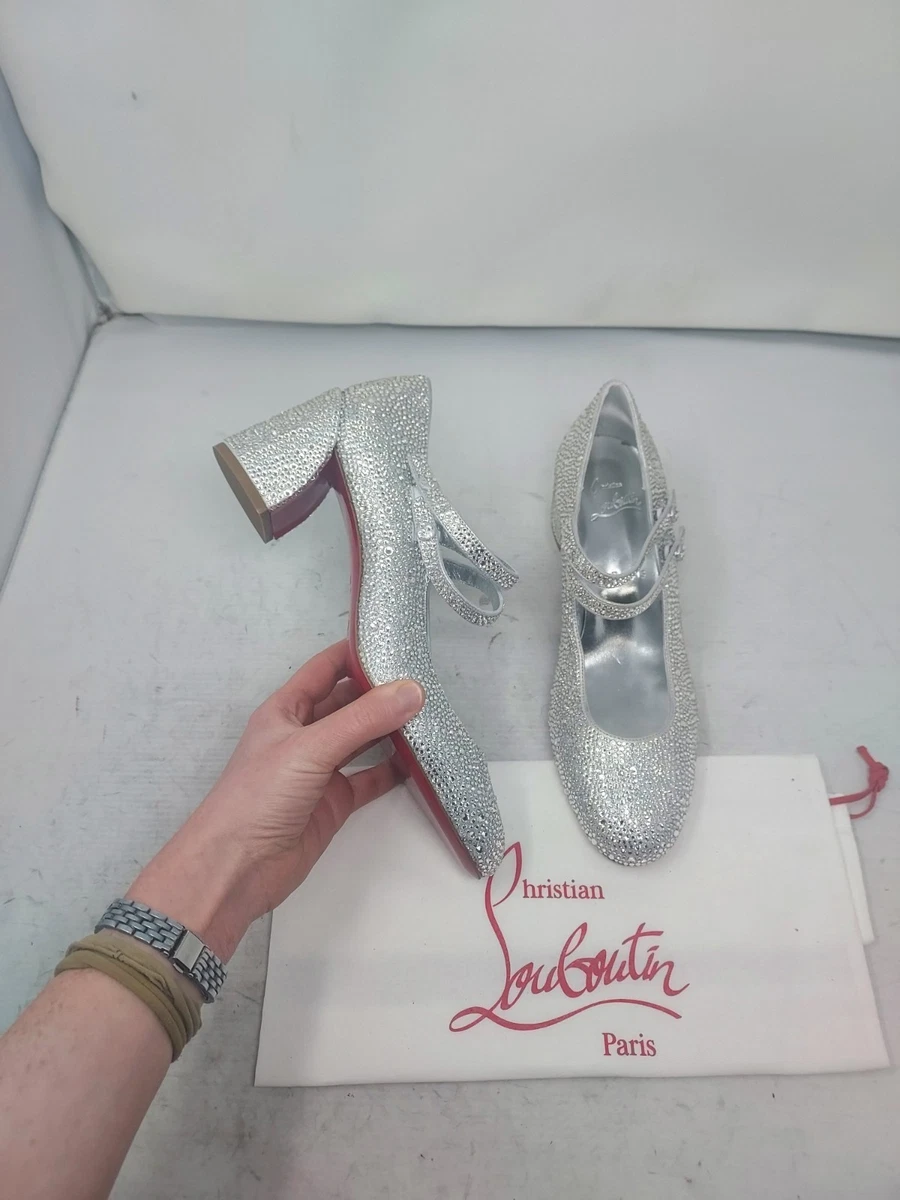 Christian Louboutin Silver Heels for Women for sale | eBay