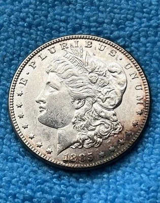 1885 Morgan Silver Dollar - AU/BU - Light Peripheral Toning - Image 1 of 4