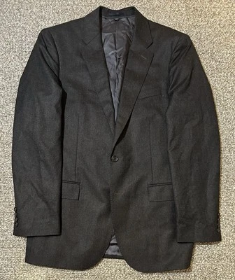 J. Crew Blazer Sport Coat Jacket Men’s Size 42L 100% Wool Grey Slim Fit Italy - Image 1 of 4