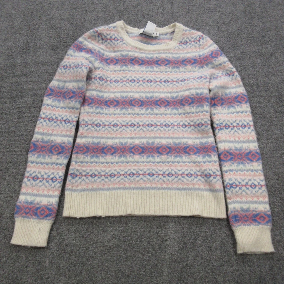 Suéter para mujer Vineyard Vines XS rosa azul Fair Isle lana cachemir suéter Foto 1 de 4