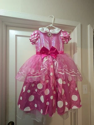 Nuevo Vestido Minnie Mouse Niñas Pequeño 5-6 Foto 1 de 4