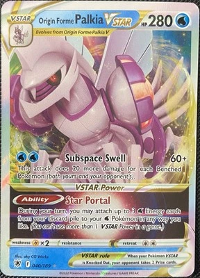 Origin Forme Palkia VSTAR 040/189 Swsh10: Astral Radiance Holo - Pokémon Card - Image 1 of 2