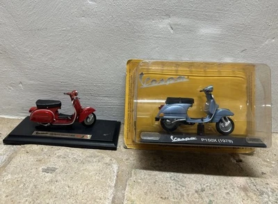 LOTTO MODELLINI VESPA P150X 1978 , VEDPA 150 SPRINT VELOCE 1969 -EDICOLA- 1/18 - Immagine 1 di 4