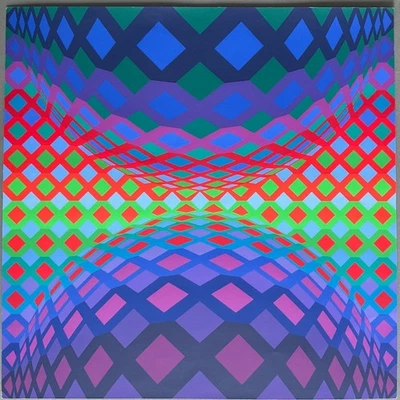 Victor Vasarely ♣ REECH 2526 ♣ lim. 1271 / 5000 ♣ 62 x 62 cm  #1 - Bild 1 von 4
