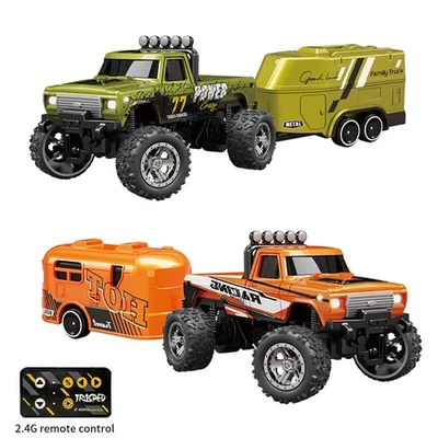 RC 1/64 Speed Mini Off-Road Climbing Car Light Shock Absorption with Light Toy - Image 1 of 4