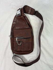 Weixier Sling Bag Crossbody Chocolate Brown Mens Womans Unisex - Bild 1 von 5