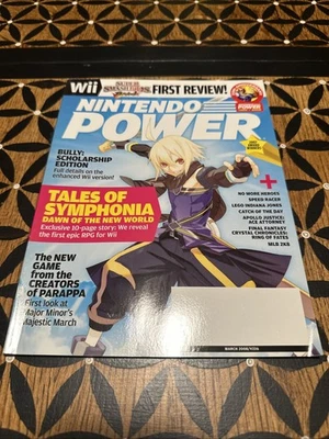 Nintendo Power Magazine Volume 226 March 2008 Tales Of Symphonia W/ Bully Poster - Image 1 of 4