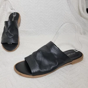 Kelsi Dagger Brooklyn Ruthie Slide Sandal Black Leather Size 8.5 EU 39 EUC - Picture 1 of 15
