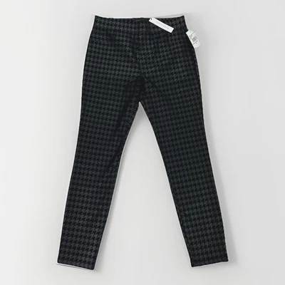 Sanctuary NWT Anthropologie Houndstooth Runway Legging Sz M Black & Gray Stretch - Image 1 of 4