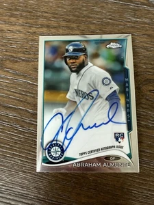 2014 Topps Chrome #12 Abraham Almonte Rookie Autogramme - Bild 1 von 2