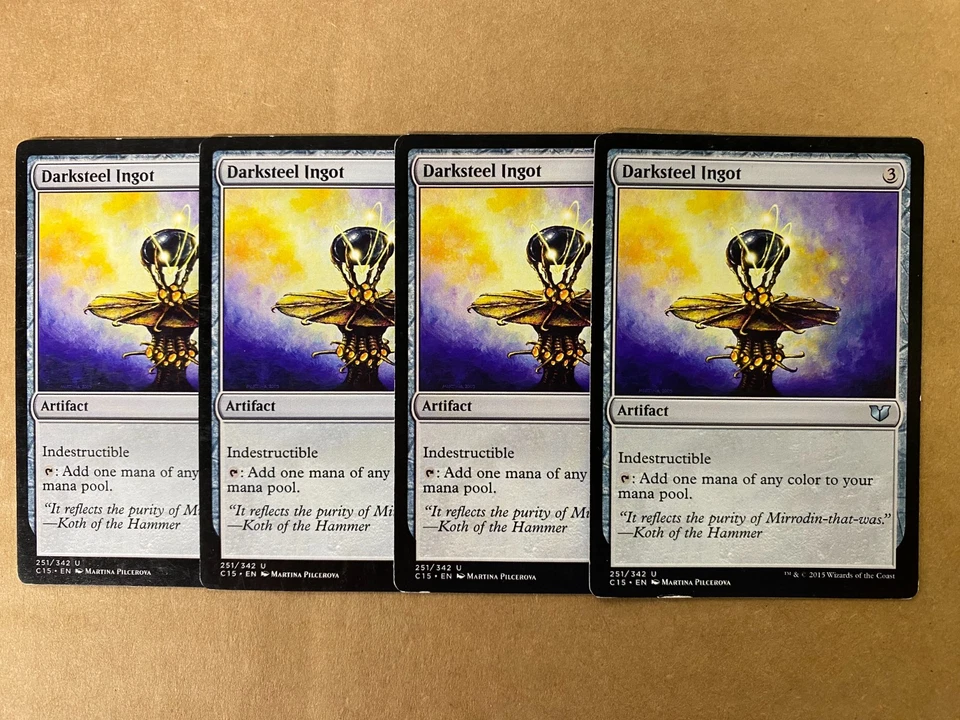 MTG 4x Darksteel Ingot # 251 Commander 2015 Modern Magic the Gathering x4 LP - Image 1 of 1