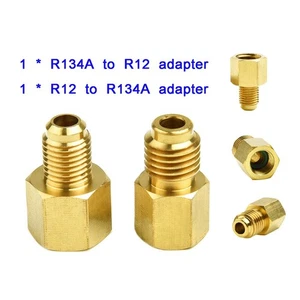 Accessories Adapter Connector Parts R12 To R134a R134a To R12 1/2 Acme Male - Picture 1 of 12