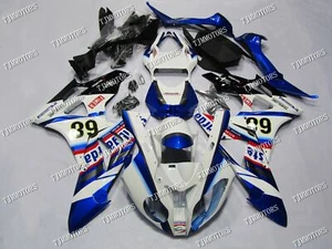 For 2009-2014 BMW S1000RR White Blue ABS Injection Mold Bodywork Fairing Kit - Picture 1 of 5