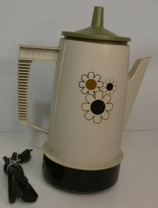 VINTAGE REGAL POLY PERK 4-8 CUP ELECTRIC COFFEE POT PERCOLATOR WORKS! - Picture 1 of 3