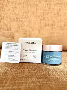 Fleur & Bee Prince Charcoal Detox Clay Mask 2.5oz Vegan Cruelty-Free NEW - Picture 1 of 6