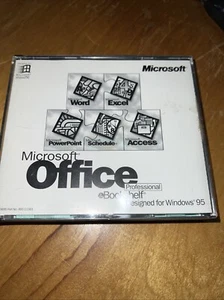 Microsoft Office Professional & Bookshelf Designed for Windows 95 With Key - Picture 1 of 6