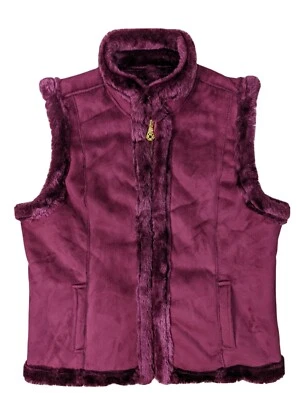 Chaleco clásico de piel sintética Jaclyn Smith para mujer mediano cremallera completa nuevo sin etiqueta Foto 1 de 3