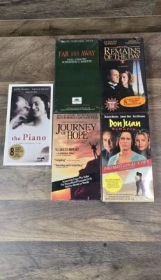 Lot Of 5 New Sealed VHS Movie Screener Demo Promo Tapes Drama Academy Awards - Image 1 of 4