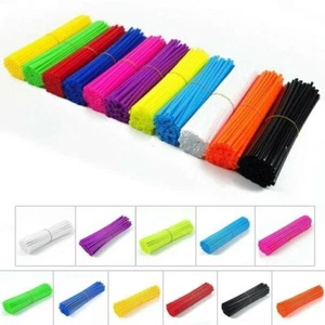 Motorrad Motocross 72pcs Universal Speichencover Speichenröhre Wheel Spoke Skip - Bild 1 von 21