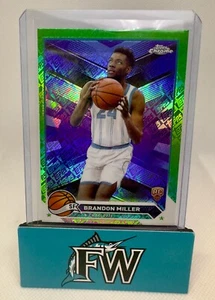 2023-24 Topps Cromo Brandon Miller #127 Logo Verde RC Hornets Refractor - Imagen 1 de 2