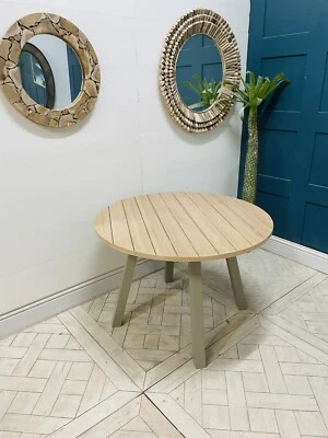 Eton Round Dining Table Prairie (Light Oak And Grey) By Gallery Direct Rrp £749 - Image 1 of 4