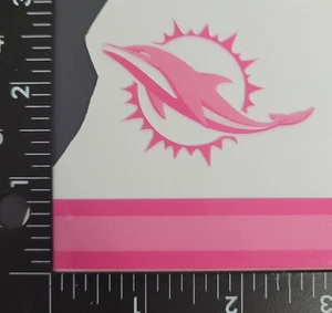 MIAMI DOLPHINS Pink Mini Helmet Decals - Picture 1 of 4