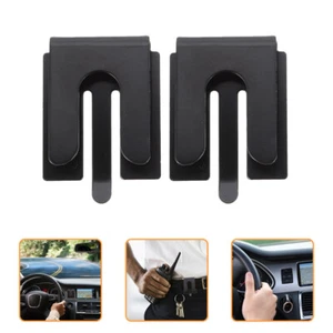 2 Pcs Autofunkhaken Kind Halteclip Für Mobilfunk Zum Aufhängen Des Mikrofons - Zdjęcie 1 z 12