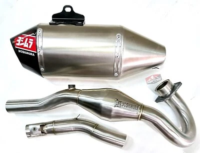 SILVER  FULL SYSTEM EXHAUST MUFFLER PIPE WITH HONDA CRF300L RALLY 2020-2024 - Image 1 of 4