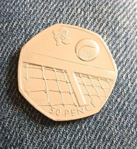 Olympische Spiele London Tennis 2012 50p zirkuliert - Bild 1 von 3