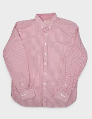 Camisa Brooks Brothers Para Hombre 2XL Rojo Rayas Abotonada Manga Larga Vestido Foto 1 de 4