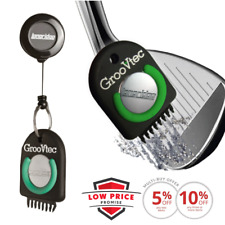 GrooVtec GOLF CLUB GROOVE CLEANER +RETRACTABLE GOLF BAG CLIP & BALL MARKER