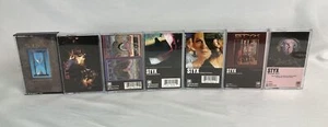 Cassette Tape Lot 7 STYX Paradise Cornerstone Illusion Crystal Eight Kilroy Edge - Picture 1 of 21